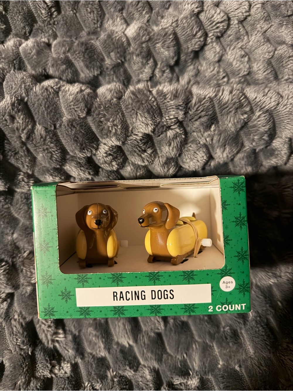 Racing Dogs Wind-Up Toy Set - Brown and Yellow - 2 Count